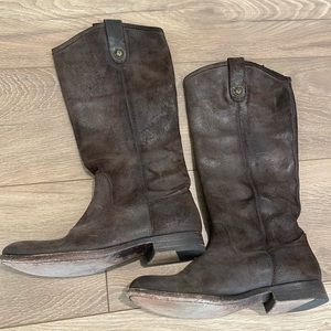 Frye Melissa button boot leather size 8